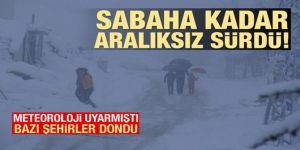 Sabaha kadar aralıksız sürdü...