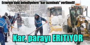 Kar, parayı ERiTiYOR