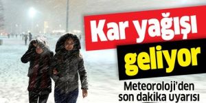 Sıcaklıklar düşüyor, kar ve sağanak yağmur geliyor