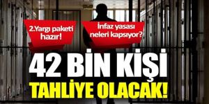 Yeni infaz yasasına dair detaylar: 42 bin tahliye bekleniyor