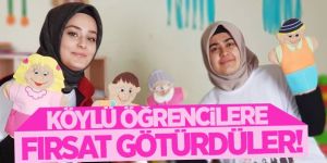 Köylü öğrencilere fırsat götürdüler!