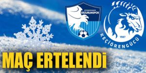 Erzurumspor-Keçiörengücü maçı kar nedeniyle ertelendi