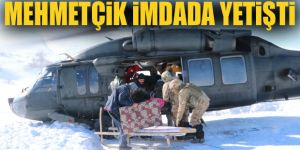 Erzurum’da askeri helikopterle hasta kurtarma operasyonu