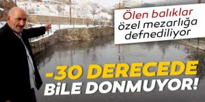 Erzurum’daki gizemli göl eksi 32’i gördü, yine donmadı