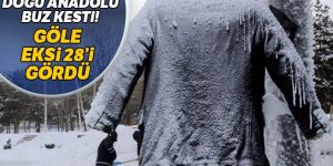 Doğu Anadolu buz kesti! Göle eksi 28’i gördü