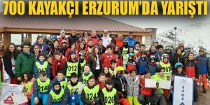 Yüzlerce kayakçı Erzurum'da yarıştı