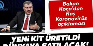 Koronavirüs için geliştirilen yerli tanı kiti hakkında açıklama