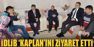 Vali Memiş, İdlib 'Kaplan'ını ziyaret etti