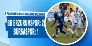 BB Erzurumspor: 2 - Bursaspor: 1