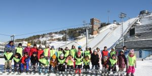 Atlama kulelerine acemi kayak pisti