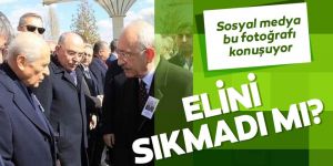 Şehit cenazesinde Bahçeli ile Kılıçdaroğlu el sıkışmadı