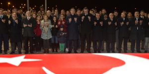 Şehit gümrük memurunun naaşı memleketi Mersin'e gönderildi