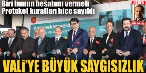 Vali'ye büyük saygısızlık