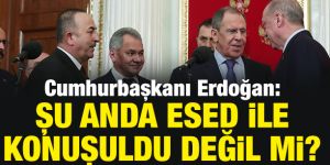 Erdoğan'dan Lavrov'a: Esed'le konuşuldu değil mi?
