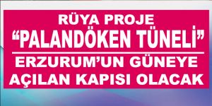 Rüya proje "Palandöken Tüneli" Erzurum'un güneye açılan kapısı olacak