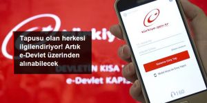 Dört tapu belgesi daha e-Devlet üzerinden alınabilecek