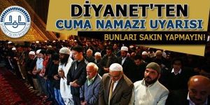 Din İşleri Yüksek Kurulu'ndan 'cuma namazı' açıklaması