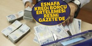 Esnafa kredi borcu ertelemesi Resmi Gazete'de