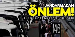 Yolcu otobüslerine coronavirüs denetimi