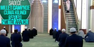 Beştepe Millet Camii'nde cuma namazı kılındı