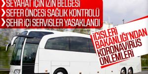 Şehirler arası otobüs seferlerine koronavirüs kısıtlaması
