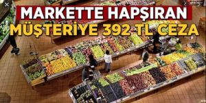 Markette hapşıran kişiye para cezası