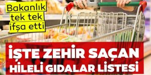 Bakanlık hileli gıda üreten 45 firmayı ifşa etti!