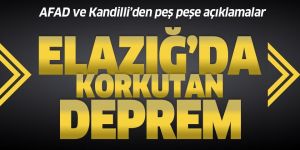 Elazığ'da 4,2'lik deprem!
