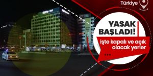 3 günlük sokağa çıkma yasağı resmen başladı