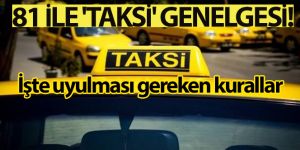 İçişleri Bakanlığından ticari taksilerle ilgili yeni genelge