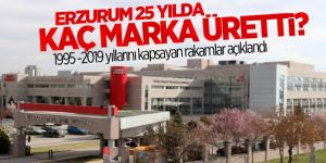 Erzurum 25 yılda bin 694 marka üretti
