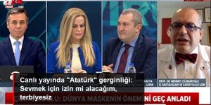 Canlı yayında "Atatürk" gerginliği: Sevmek için izin mi alacağım, terbiyesiz