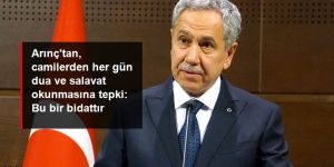 Arınç'tan, camilerden her gün dua ve salavat okunmasına tepki: Bu bir bidattır