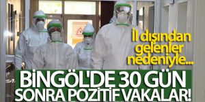 Bingöl'de 30 gün sonra pozitif vakalar görüldü
