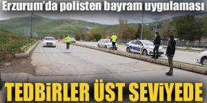 Erzurum'da polisten bayram uygulaması