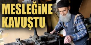 90 yaşındaki yastık ustası çok sevdiği mesleğine kavuştu