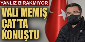 Vali Okay Memiş deprem bölgesinde