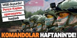 TSK'dan Irak'ın kuzeyine 'Pençe-Kaplan Operasyonu'