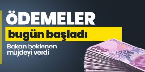 Bakan Pakdemirli açıkladı: Ödemeler bugün başlıyor