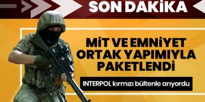 MİT ve Emniyet ortak yapımıyla kırmızı bültenle aranan terörist Şırnak'ta paketlendi