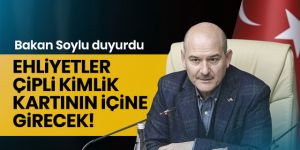 Bakan Soylu: Ehliyetimizi artık yanımızda taşımamız gerekmeyecek