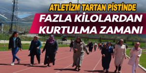 Atletizm tartan pistinde fazla kilolardan kurtulma zamanı