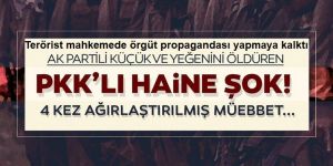 Cinayet zanlısı terörist mahkemede örgüt propagandası yapmaya kalktı