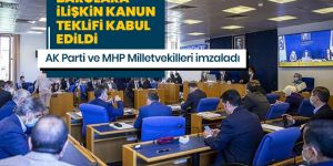 Barolara ilişkin kanun teklifi kabul edildi