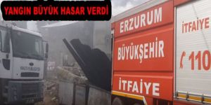 Erzurum'da korkutan yangın
