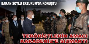 Bakan Soylu: Teröristlerin amacı Karadeniz'e sızmaktı