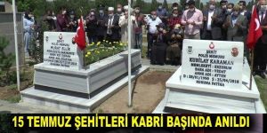 Erzurum’da 15 Temmuz şehitleri mezarı başında anıldı