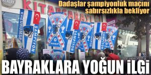 Erzurumspor bayraklarına yoğun ilgi