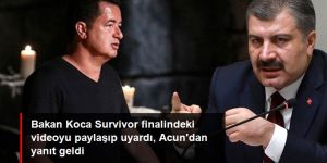 Bakan Koca Survivor finalindeki videoyu paylaşıp uyardı, Acun'dan yanıt geldi
