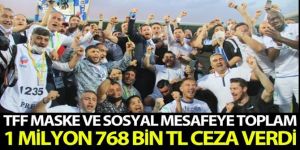 Erzurumspor'a maske ve sosyal mesafe cezası